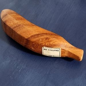Monkey Pod Wooden Banana // Mid-Century decor